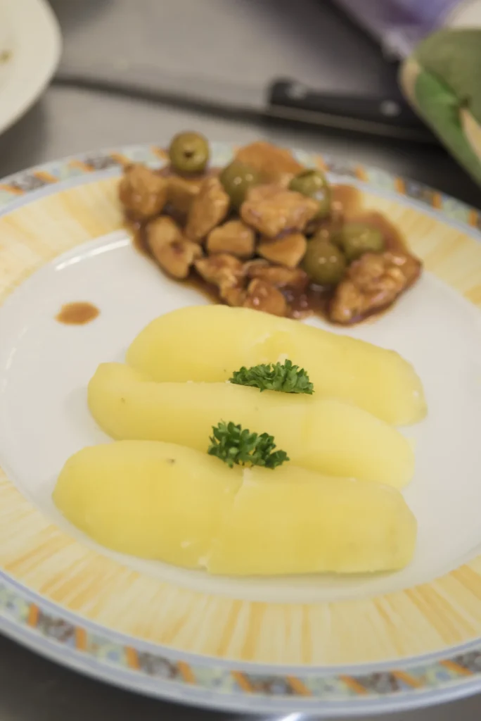 Assiette préparée en cuisine
