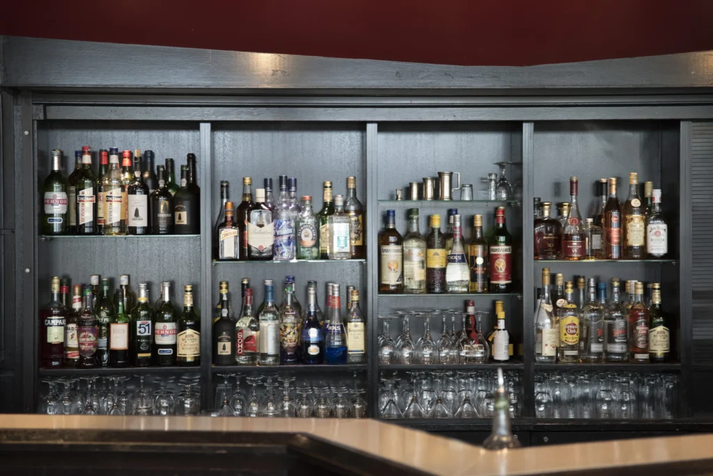 Bar du restaurant d'application