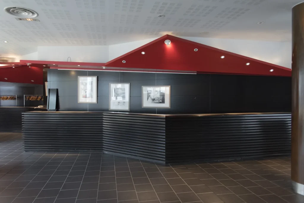 Comptoir d'accueil du restaurant d'application